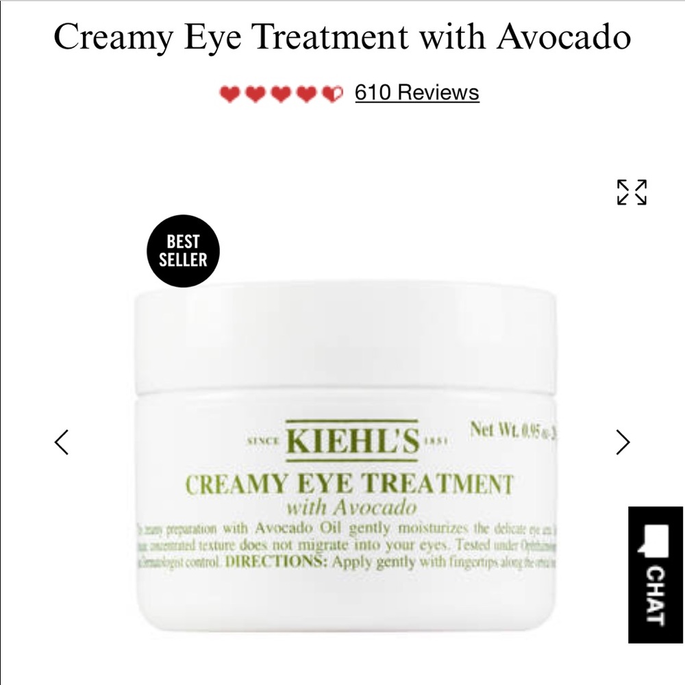Unopened/New - Kiehls avocado eye treatment cream